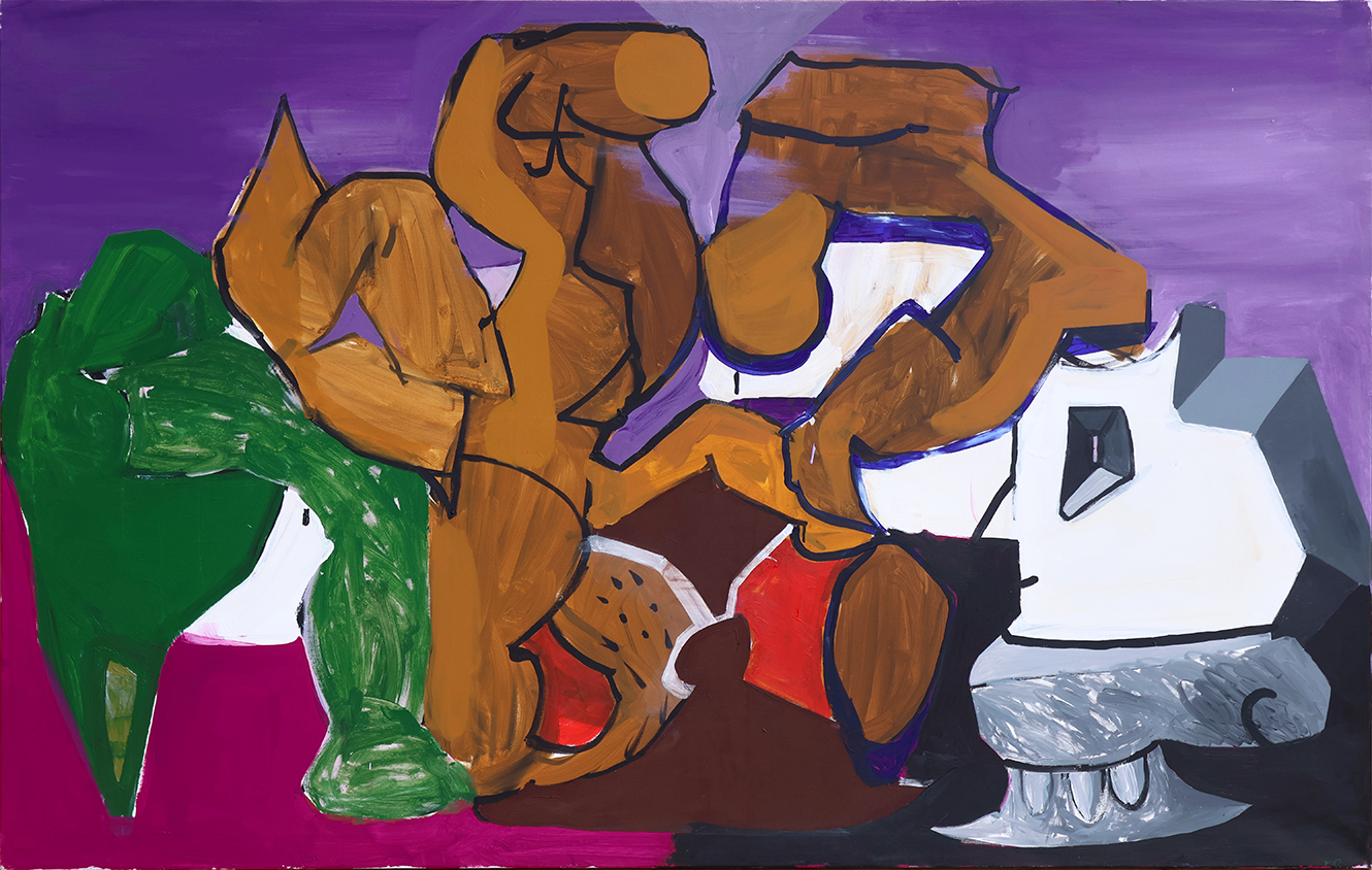 Protecting the remains, 2021, Acrylic on canvas, 125x190cm